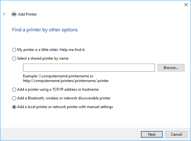 Printer Driver Installation